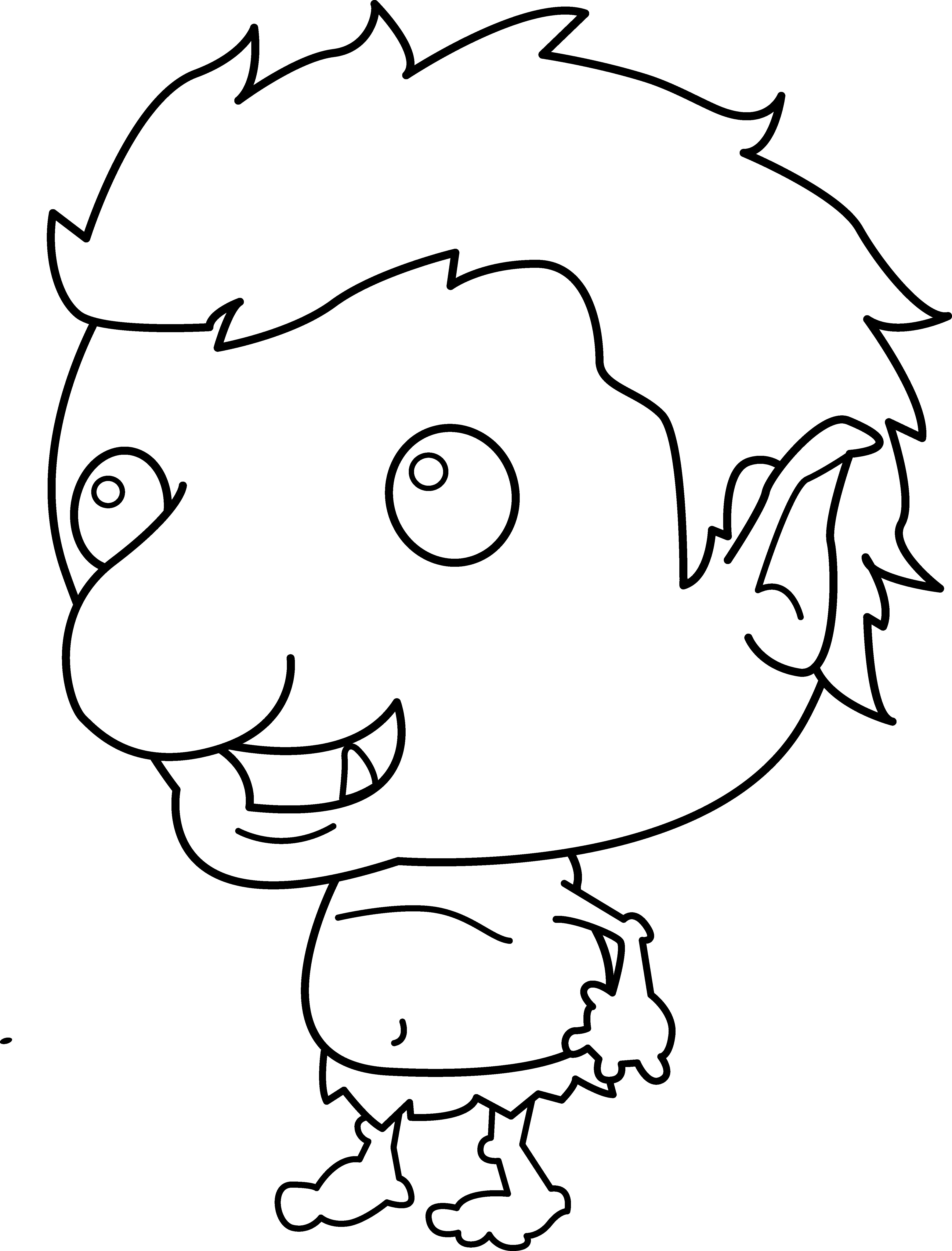 Little Troll Line Art - Line Art (4497x5909)