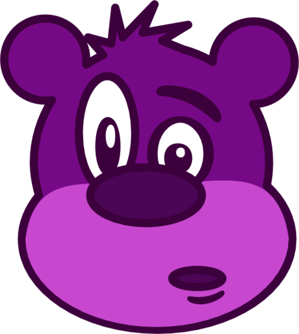 Teddy Bear Face Clipart - Custom Funny Bear Face Shower Curtain (600x670)