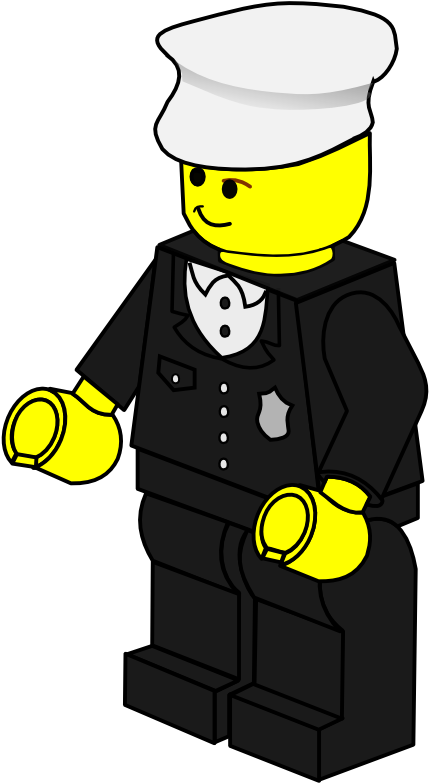 Clipart Lego Town Policeman - Lego Clip Art (512x938)