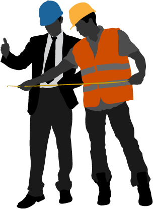 Free Construction Worker Clip Art - Construction Worker Vector Png (310x430)