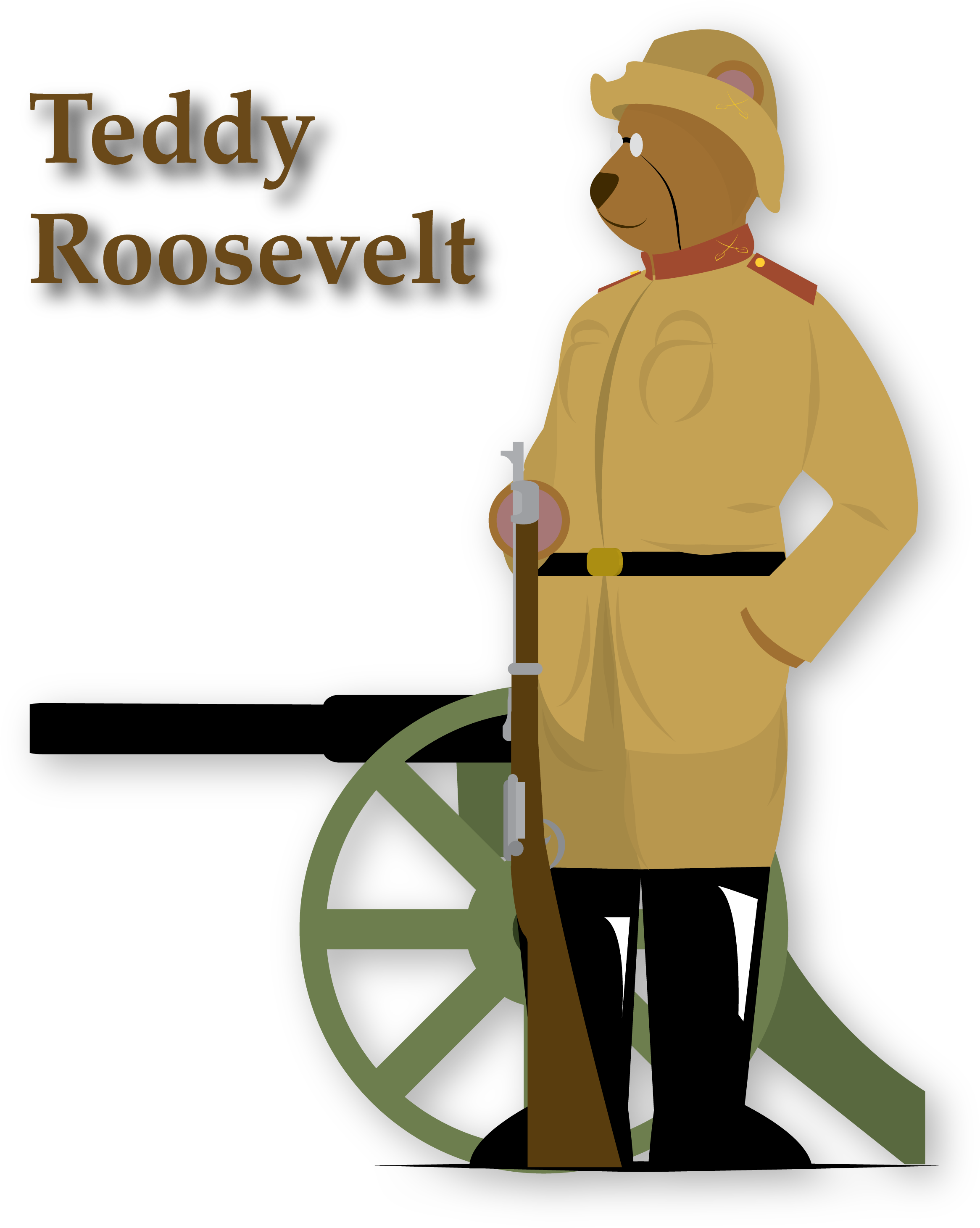Teddy Roosevelt - Soldier (2413x2973)