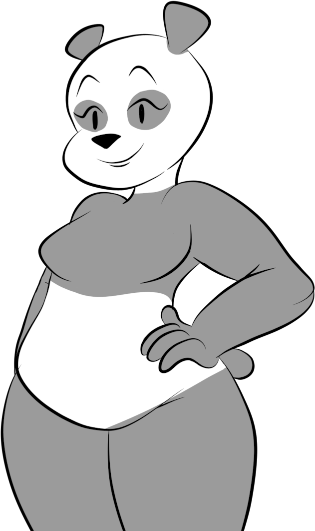 Girl Panda By Sb99stuff - Porno De The Bare Bear (724x1104)