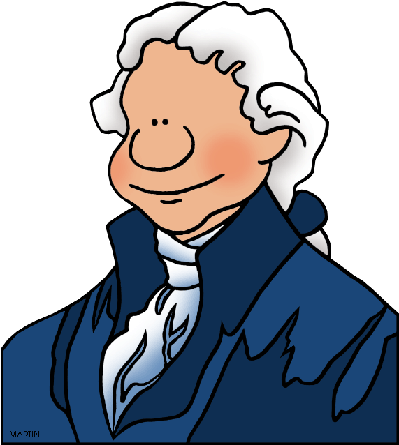 United States Clip Art By Phillip Martin Famous People - Founding Fathers Clip Art (571x639)