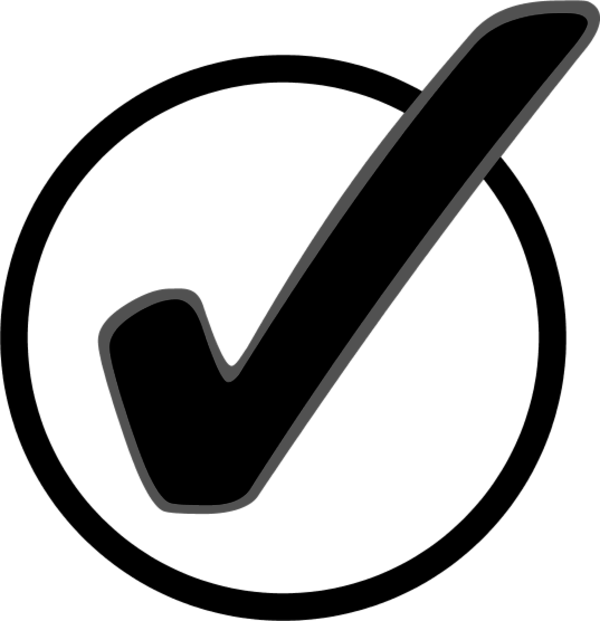Checkmark Cliparts - Circle With A Check Mark (600x621)
