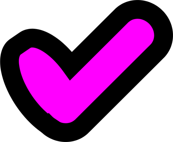 Tick Clip Art - Cute Check Mark Clipart (600x495)