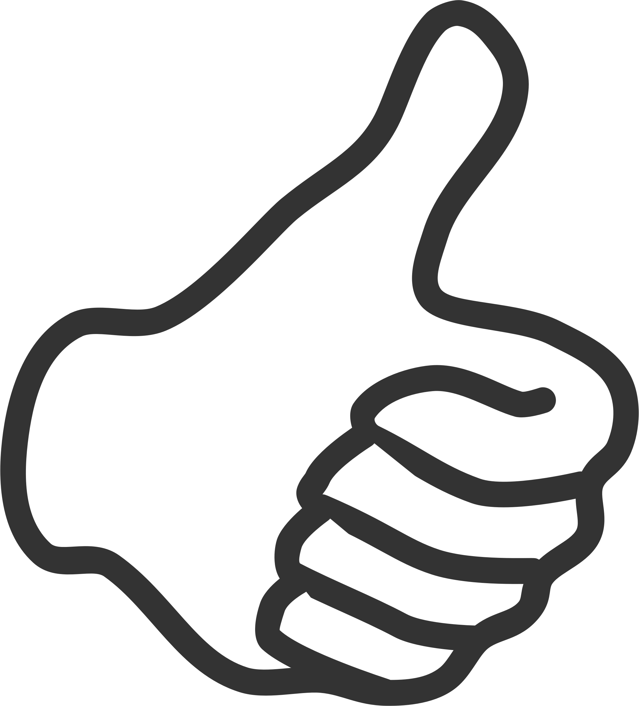 Thumb Clip Art - Thumb Black And White Clip Art (2169x2397)