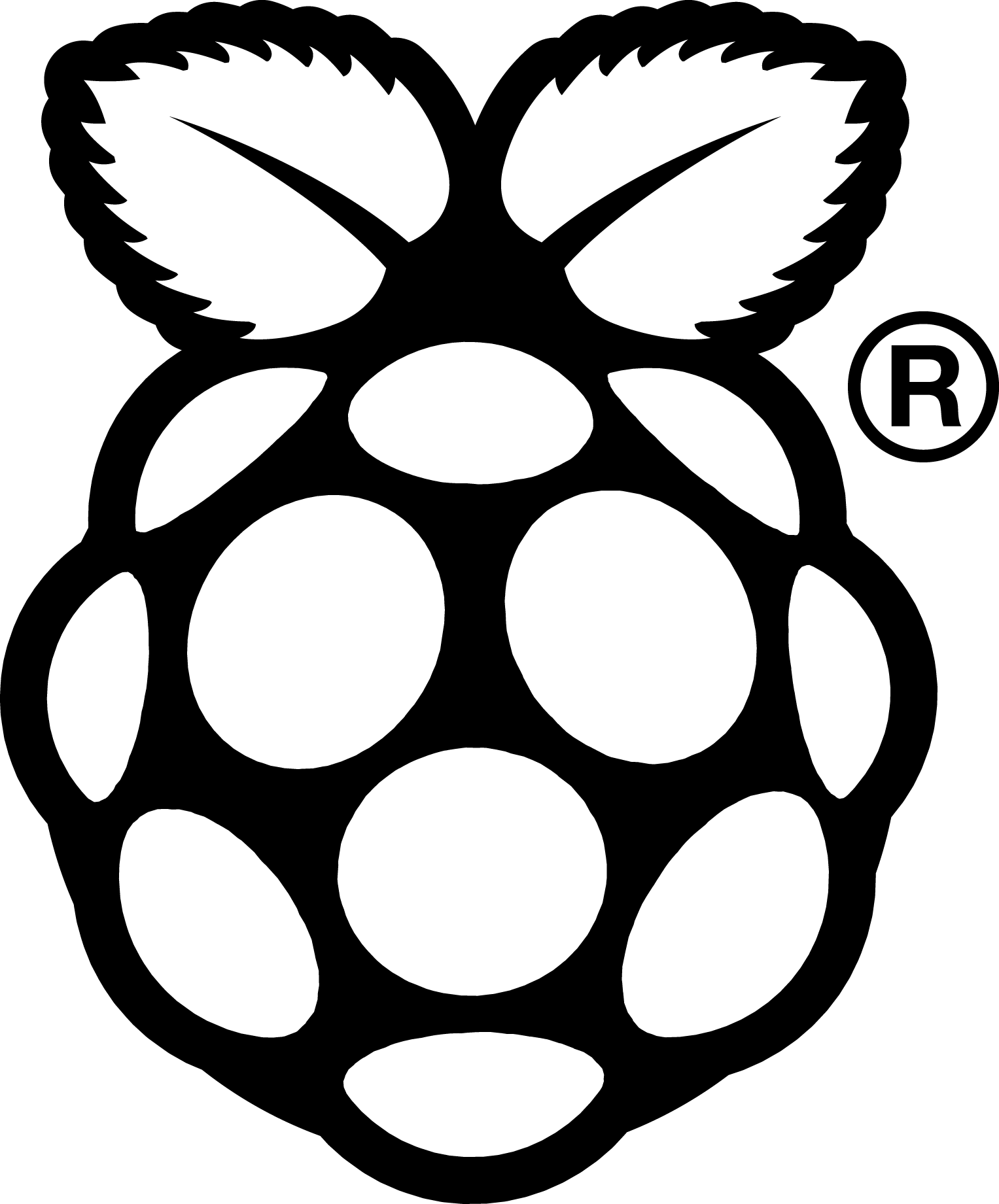 Raspberry Pi Logo [pdf] Vector Eps Free Download, Logo, - Raspberry Pi Logo (1527x1841)