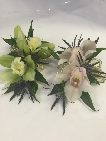 Double Cymbidium Orchid Corsage - Corsage (480x480)