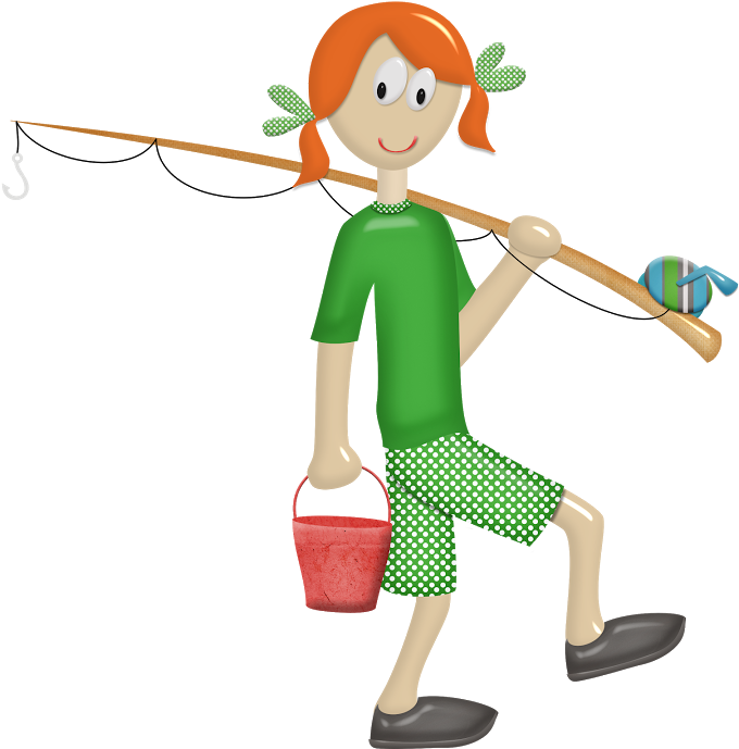 Gone Fishingscrapcampingcraft - Clip Art (688x720)