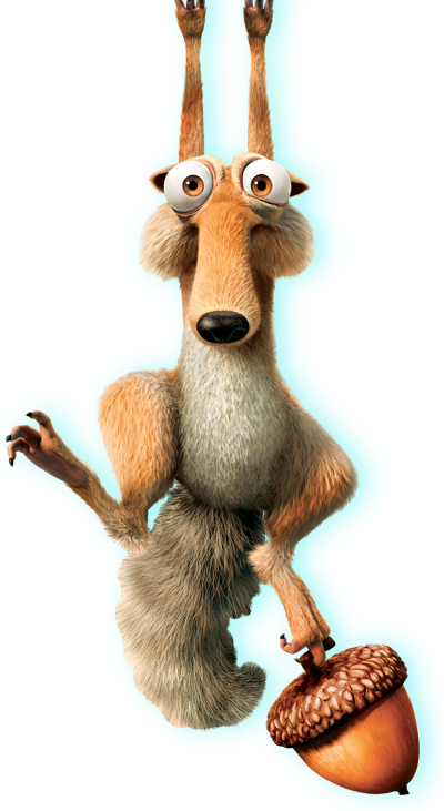 Ice Age Squirrel Png - Ice Age Scrat Png (400x731)