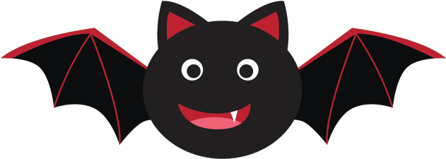 Bat Writing Cliparts - Halloween Clip Art Bat (640x480)