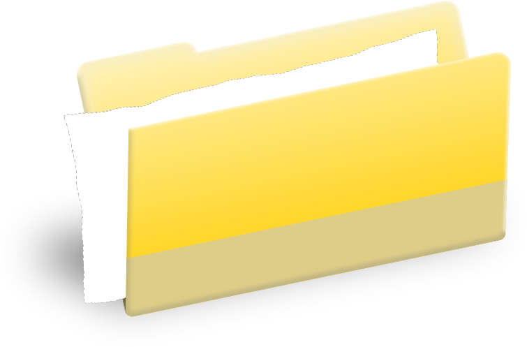 Folder With Document Clipart - Clip Art (755x497)