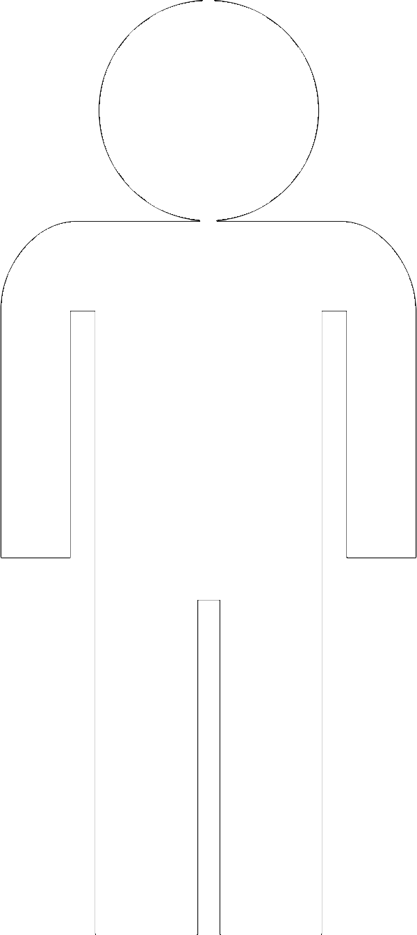 Black Males Are More Likely To Be Stopped And Ask For - Man Symbol White Png (600x1345)