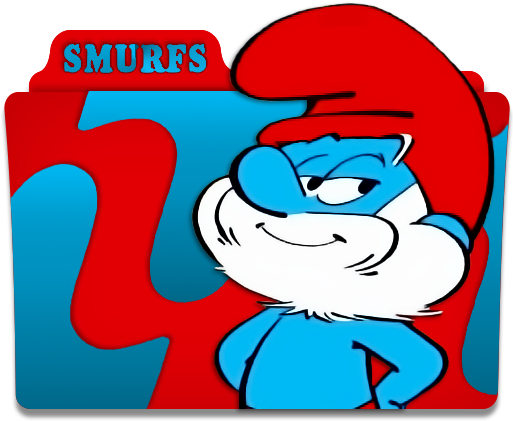The Smurfs Folder Icon 2 By Mikromike - Smurfs, The: Volume One - True Blue Friends Dvd (512x512)