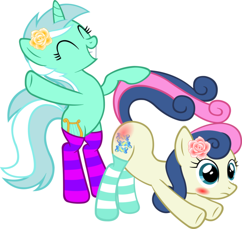 Artpwny, Bipedal, Blushing, Bon Bon, Clothes, Flower, - Pony Little Pony Spank (920x869)