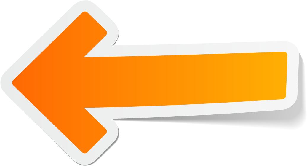 Everytown Wisconsin - Orange Arrow Left Png (1062x579)