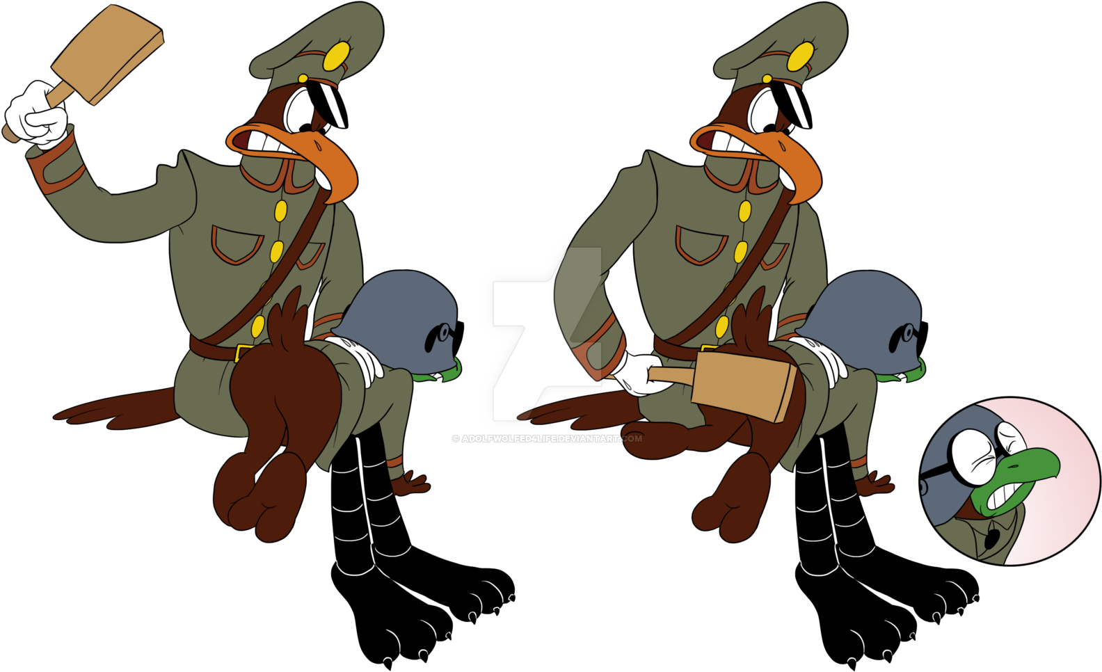Von Vulture Spanks Schultz By Colossalstinker Von Vulture - Looney Tunes Von Vulture (1600x978)