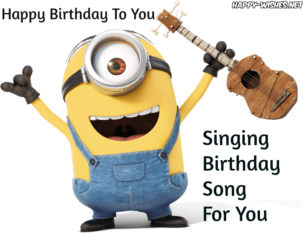 Happy Birthday Minion Image On Singing Birthday Image - Happy Birthday Singing Minions (1035x796)
