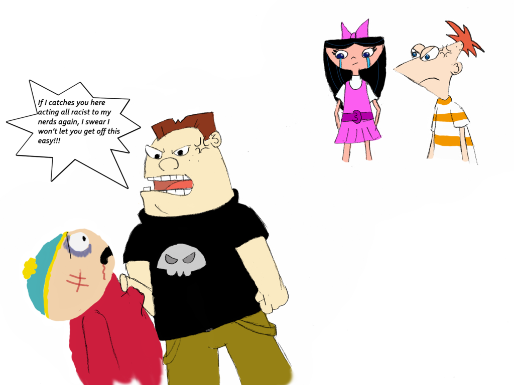 Cartman Vs Buford - Cartoon (1024x768)