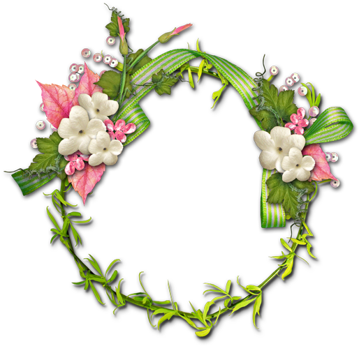 Flower Garland Watercolor Painting Drawing - Transparent Background Transparent Flower Garland (600x600)