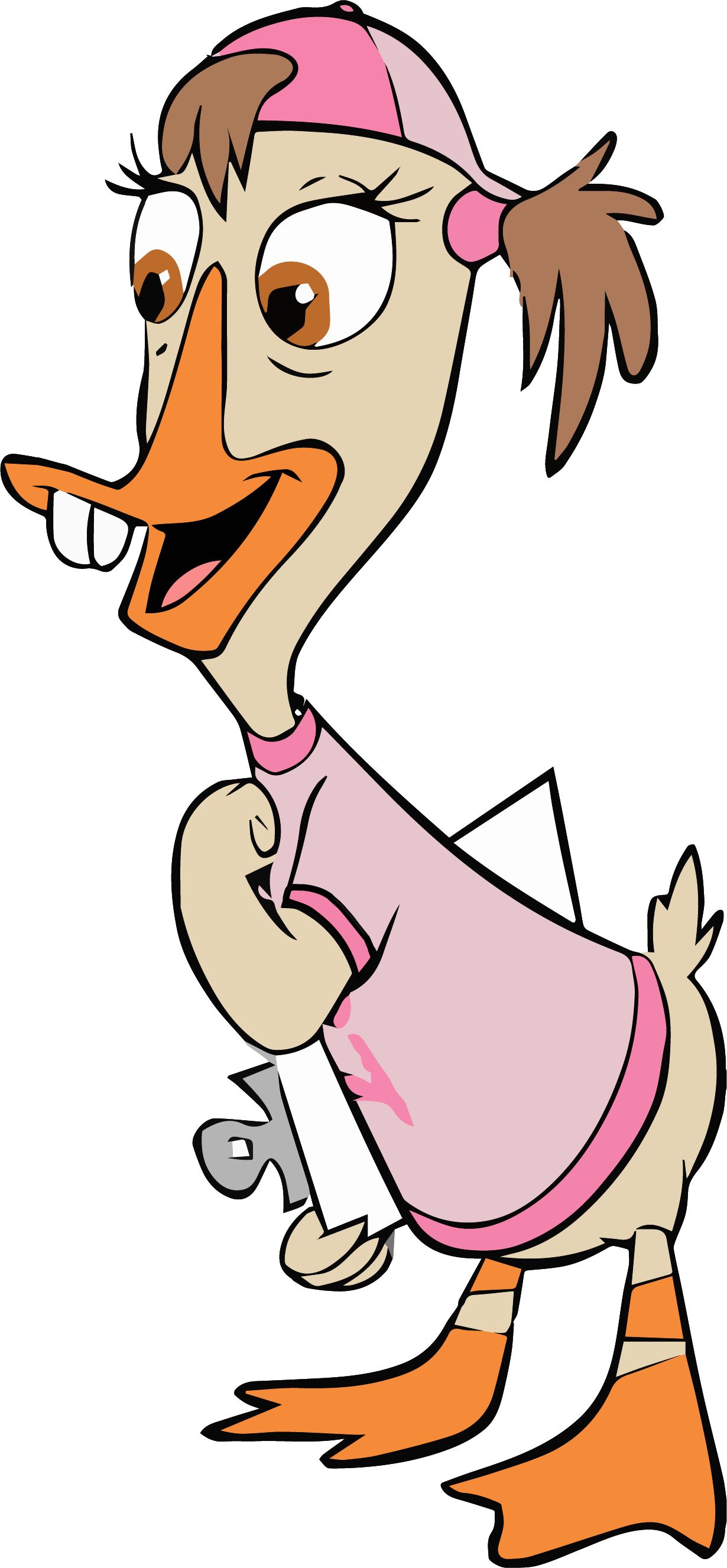 Abby Mallard Yes Clipart Png - Chicken Little (1230x2654)