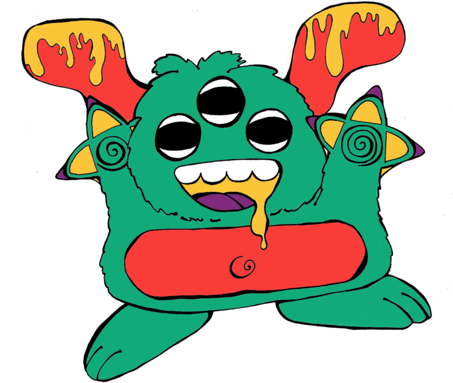 Yes Ima Monsta By Loudsun - Cartoon (900x839)