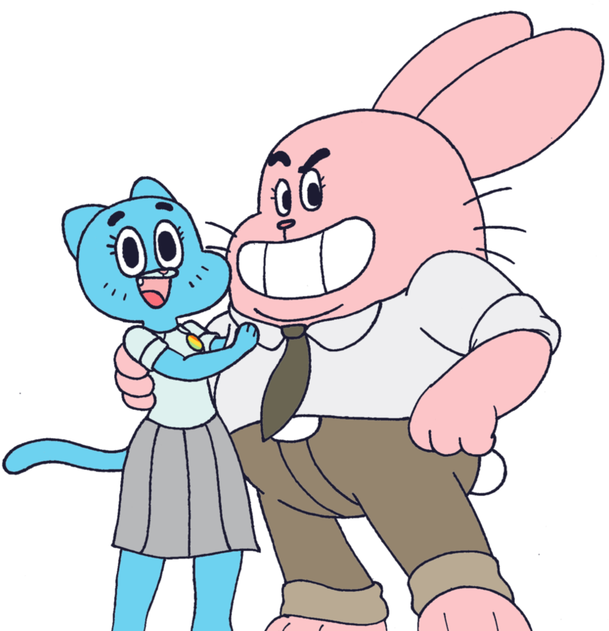 The Watterson Parents By Waniramirez - Penis Gumball And Dad (886x902)