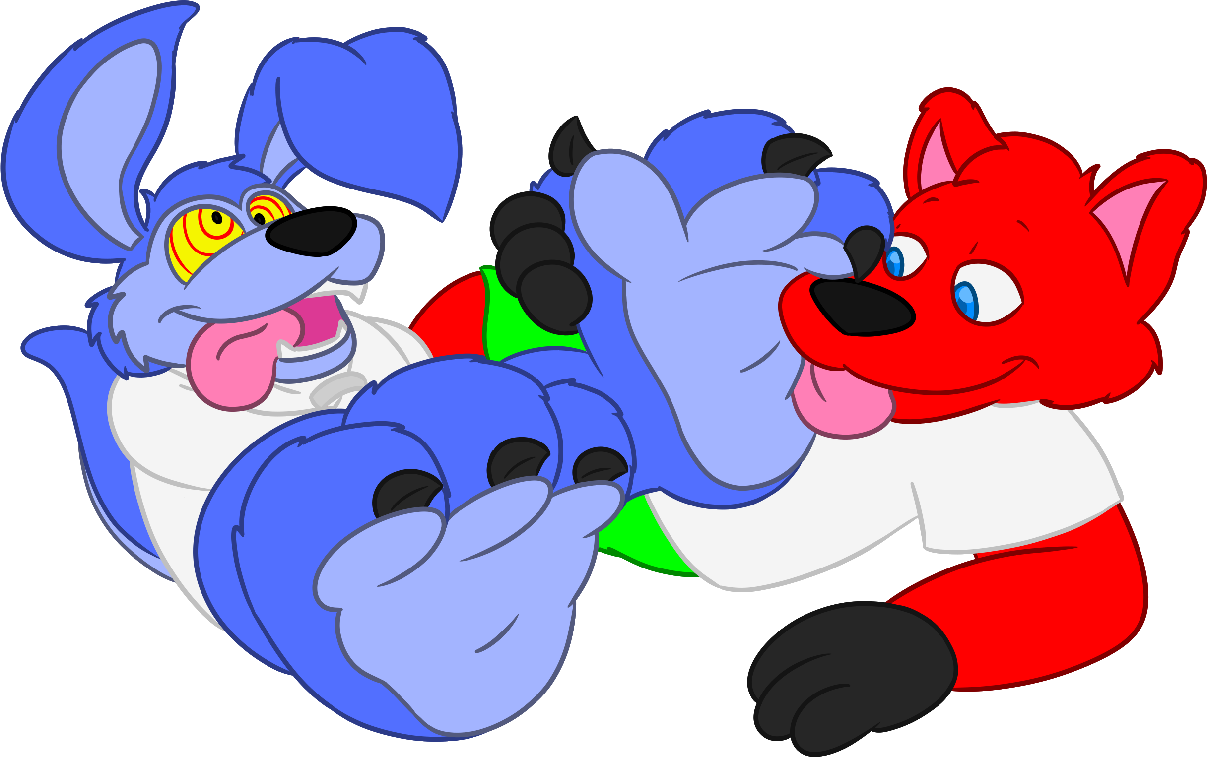 Ripper Roo's Ticklish Paws By Boutin2009 Ripper Roo's - Tickling Cartoon Dog Feet (2700x1800)