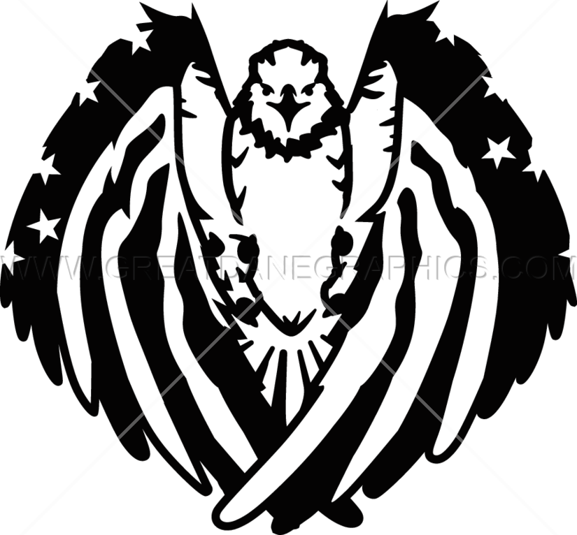 Flag Eagle - Decal (825x766)