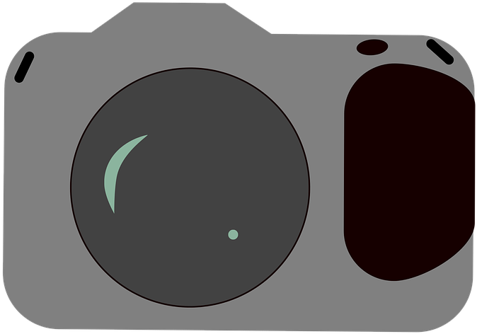 Digital Camera Clipart Media Camera - Circle (720x720)