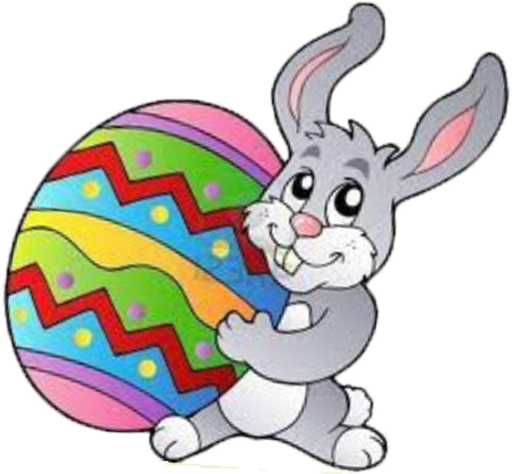 Free Easter Bunny Clipart - Holiday Coloring Book For Kids (480x480)
