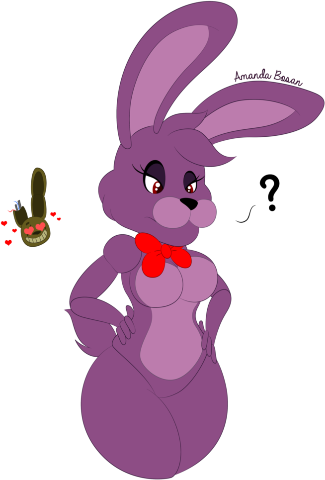 Female Bonnie By Amanddica - Fnaf Spring Bonnie Female (741x1079)