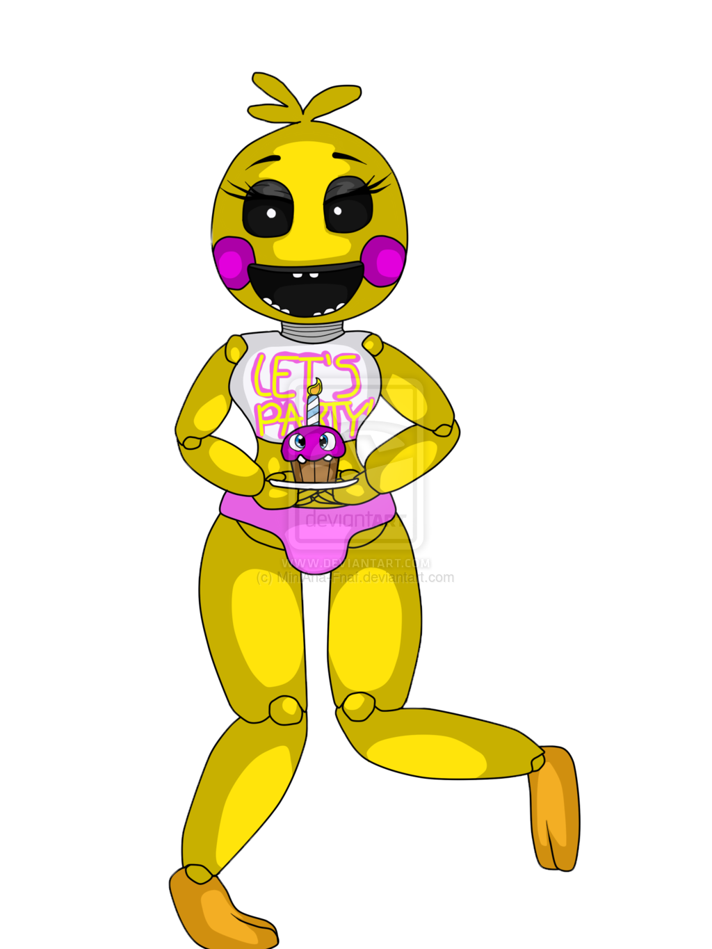 Chica Clipart Fnaf - Toy Chica Fnaf Png (1024x1365)