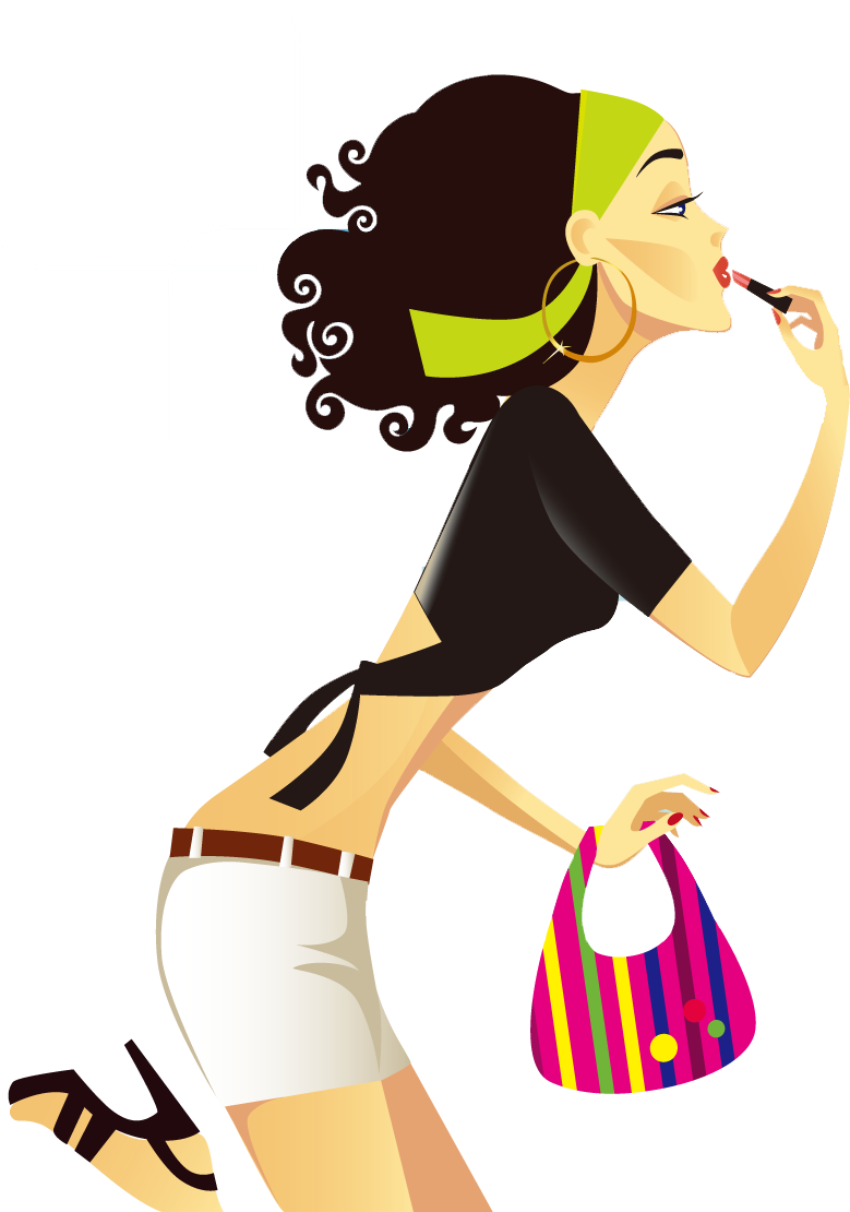 Cartoon Royalty-free Cosmetics Illustration - แต่งหน้า การ์ตูน Png (853x1114)