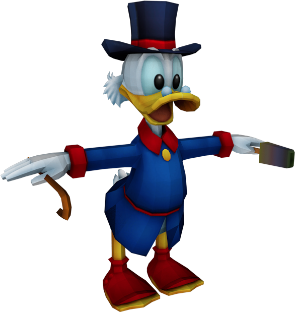 Playstation 2 Kingdom Hearts Scrooge Mcduck The - Cartoon (750x650)