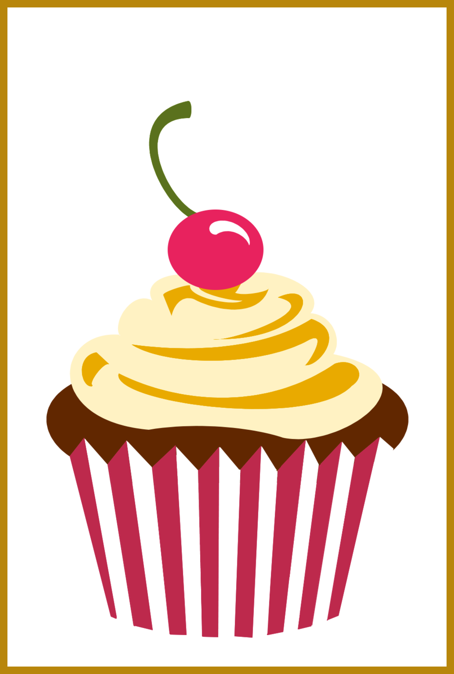 Stunning Cupcake Logo Png Cherry Chocolate By Party - Cupcake Logo Png (930x1380)