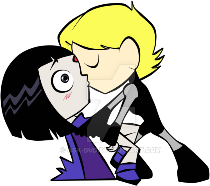 Teen Titans Raven And Bud (900x900)