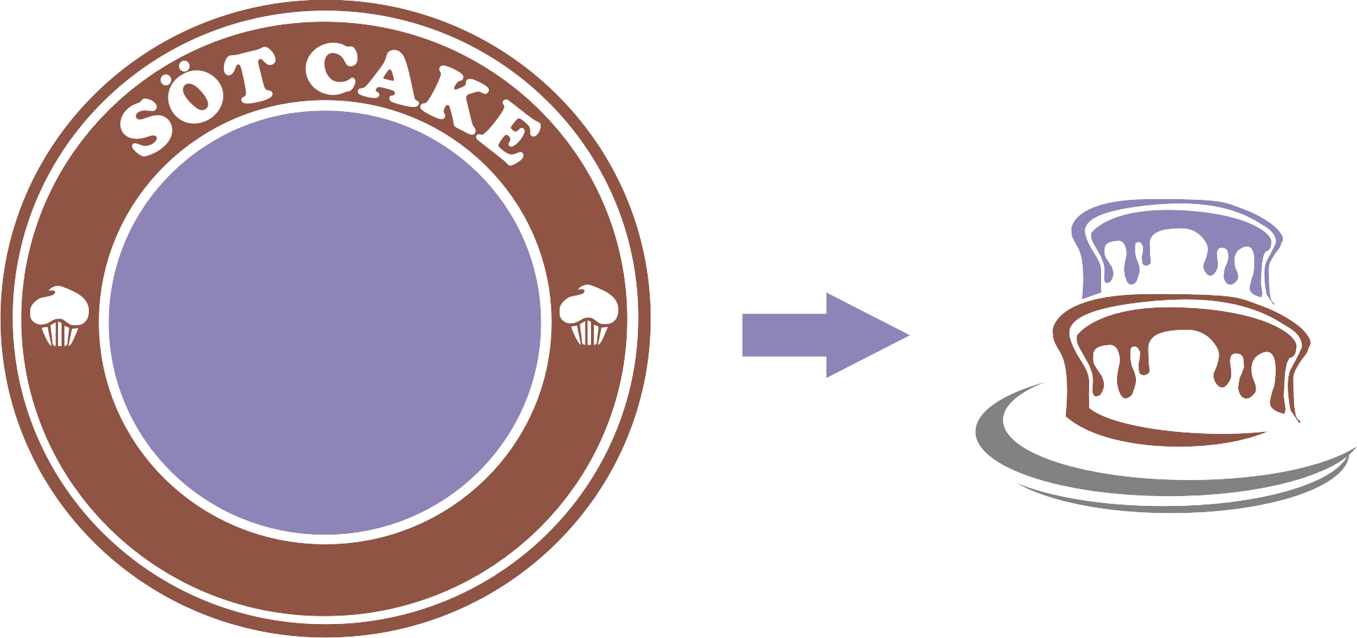 Logo Sot Cake Berbentuk Lingkaran Melambangkan Bentuk - Logo Kue (1940x913)