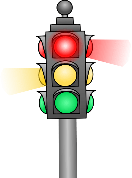 Traffic Light Clip Art At Clker - Traffic Lights Clipart Png (444x599)