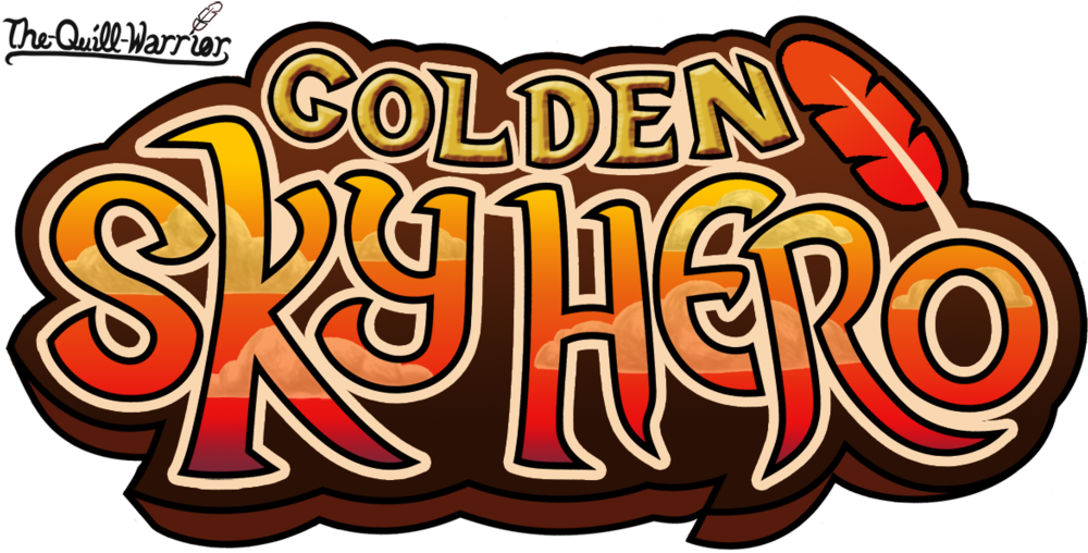 Golden Sky Hero Logo By The Quill Warrior - Warrior (1024x538)