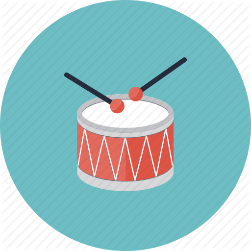 Drum - Drums Flat Icon Png (512x512)