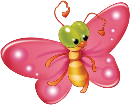 Скрап Клипарт «cartoon Filii Clipart» На Яндекс - Transparent Background Butterfly Clip Art (500x421)