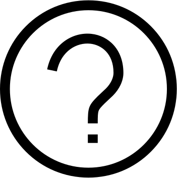 Data Statistics Question Mark Comments - Question Icon Black And White (351x352)