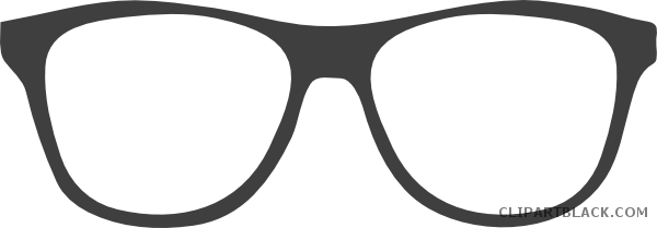 Nerd Glasses Tools Free Black White Clipart Images - Eye Glasses Clip Art Png (600x209)