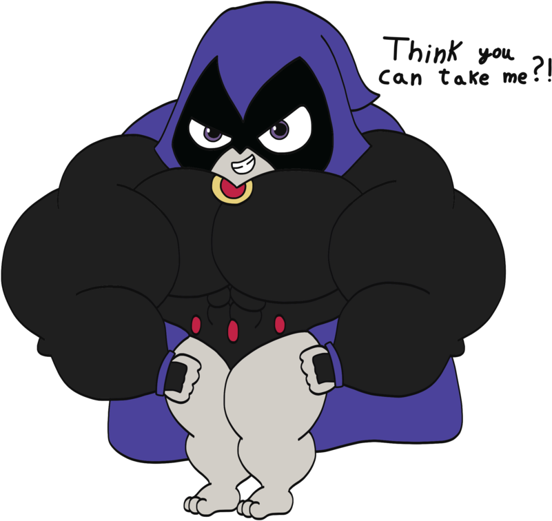 Teen Titans Go Raven Muscles (1024x768)