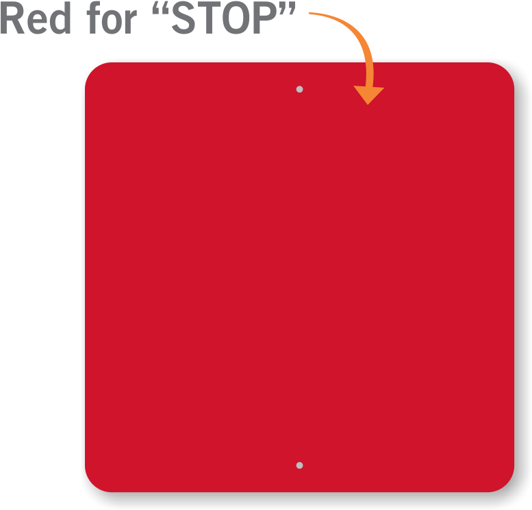 Red Color Plain Square Learn More - Stop Sign Red Color (800x800)