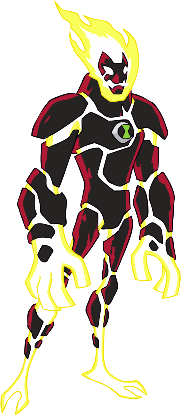Xenomorph Clipart Ben - Ben 10 (694x1580)
