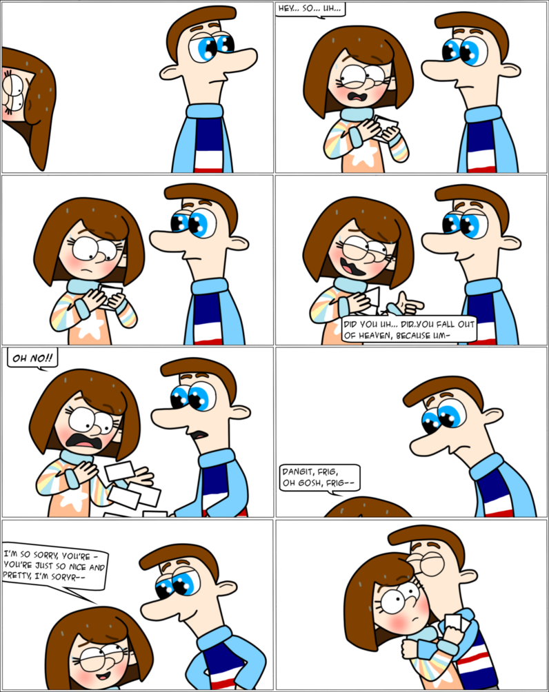 Attempted Pickup Line By Etherealdreamcloud - Cartoon (796x1004)