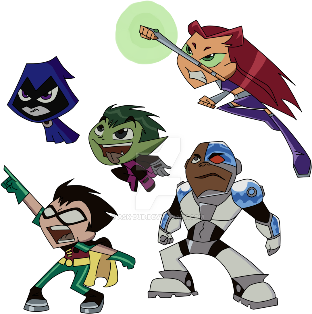 Teen Titans Transparent Png Sticker - Teen Titans Chibi Png (1280x1280)