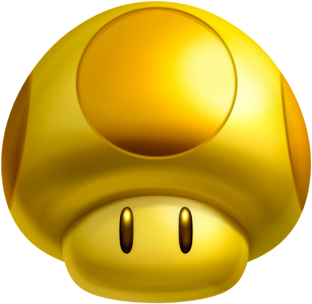 New Super Mario Bros 2 Gold Mushroom (1600x1600)